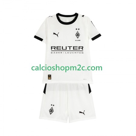 Borussia Monchengladbach Bambino Maglia Prima 2025/2026 Manica Corta